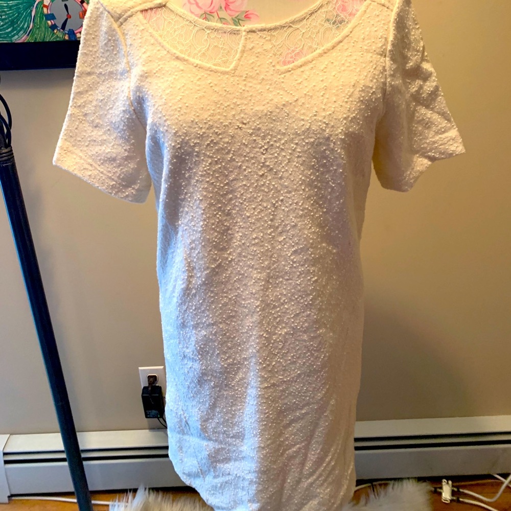Marc Jacobs-Classic White Textured Dress